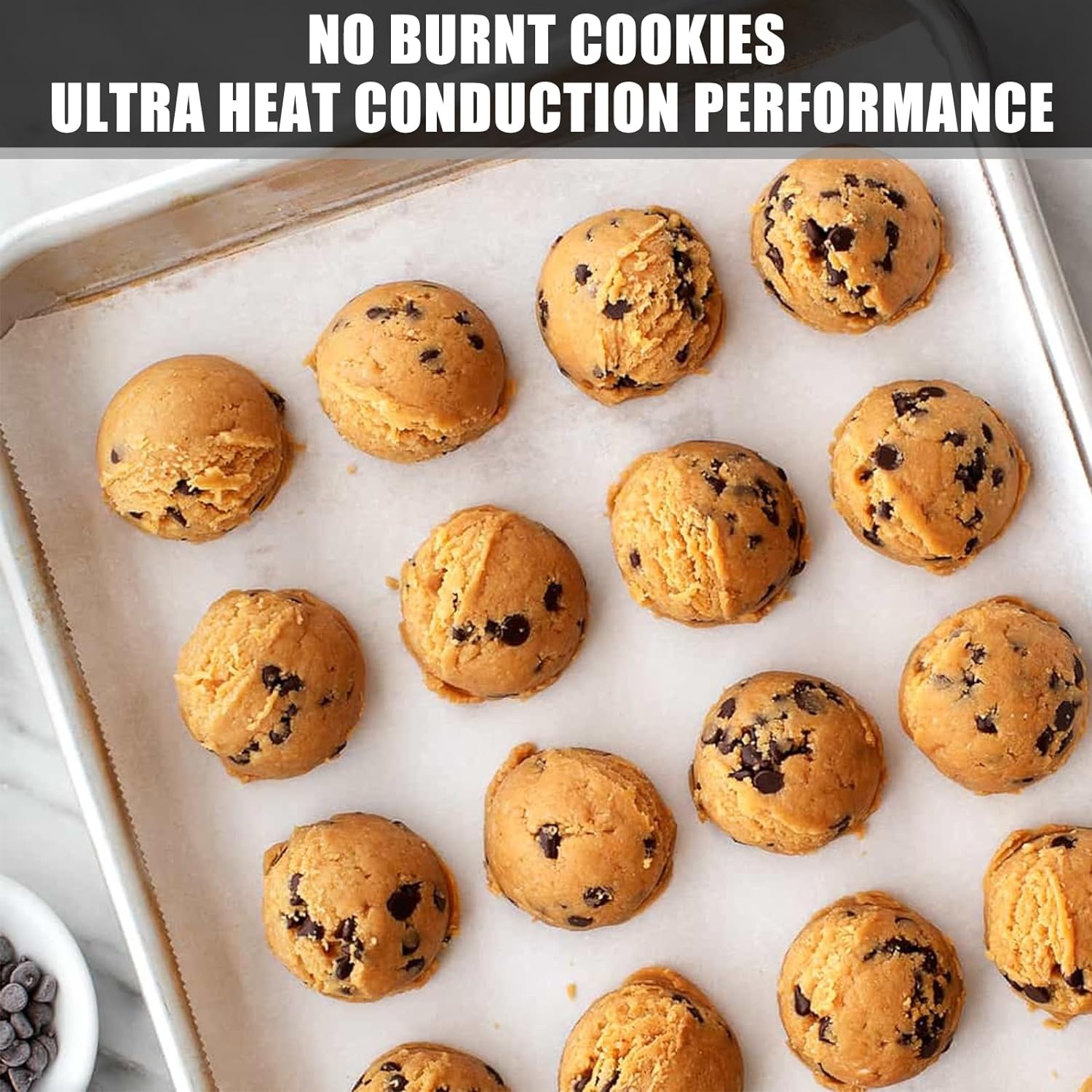 image:imageBaking Sheet Cookie Sheet Set of 2 Umite Chef Stainless Steel Baking Pans Tray Professional 16 x 12 x 1 inch Non Toxic amp Healthy Mirror Finish amp Rust Free Easy Clean amp Dishwasher Safe16 x 12 x 1 inch