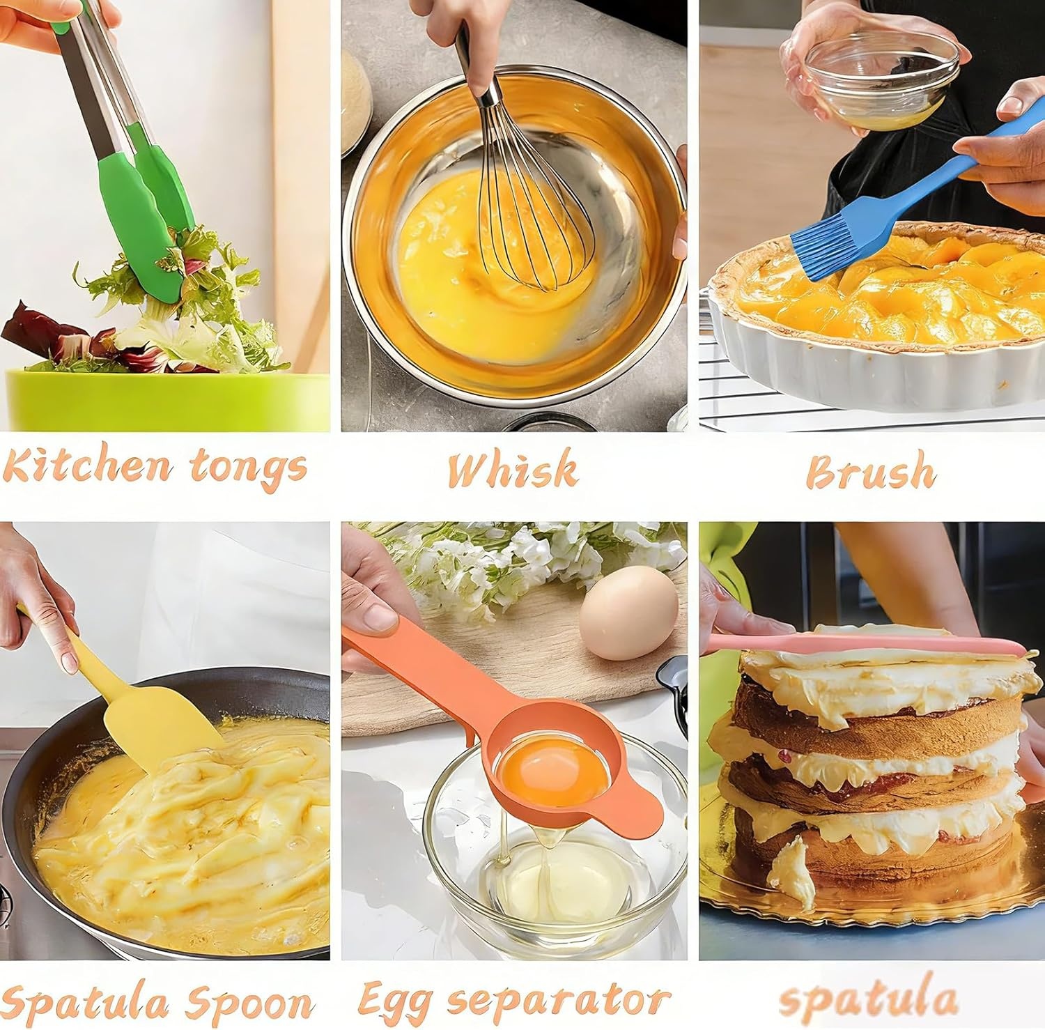 image:imageMixing Bowls with Airtight Lids Set 26PCS Stainless Steel Khaki Bowls with Grater Attachments NonSlip Bottoms amp Kitchen Gadgets Set Size 7 4 25 2015 1QT Great for Mixing amp ServingColorful
