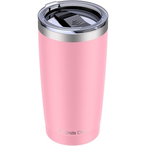 image:imageUmite Chef 20oz Stainless Steel Tumbler with Lid Double Wall Vacuum Insulated Travel Mug Tumbler with Straw Durable Insulated Coffee Mug for Hiking Camping amp TravelingPink